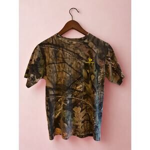 Mossy Oak Camo T-Shirt | Youth L Fits Women’s XS/S 90s Streetwear | Y2K Baby Tee